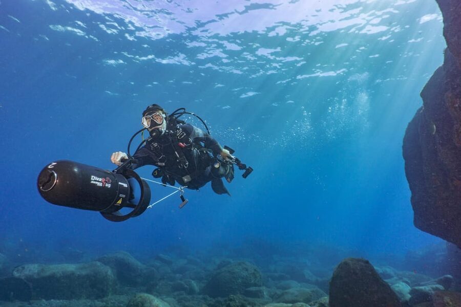 Funchal: DPV- Scooter Dive Adventure - The Throttle-Full Part: Why the DPV Makes This Fun