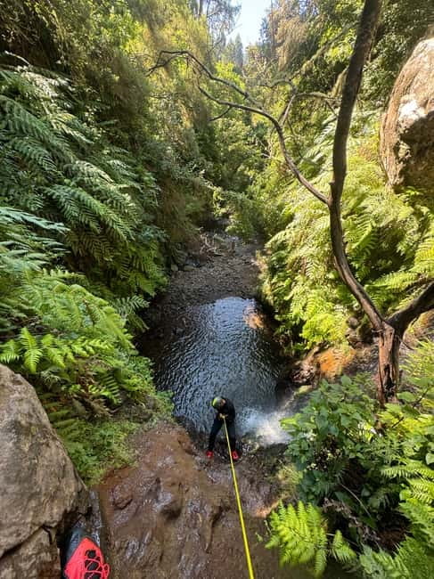Funchal: Explore Canyoning Level 1 Rochão - Pickup points around Funchal: CR7 Museum, Calheta, and Ponta do Sol