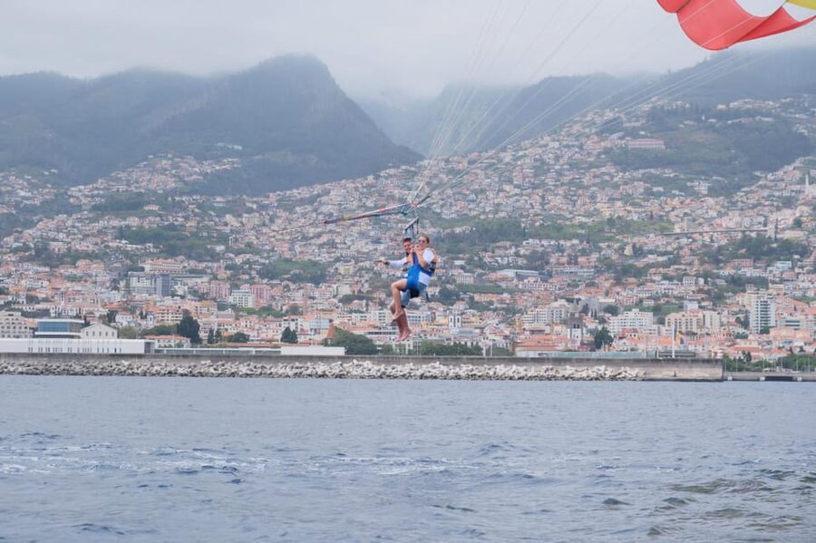 Funchal: Parasailing Tour on the Coast of Madeira Island - Entering The Funchal Harbor Scene: where your 30 minutes starts