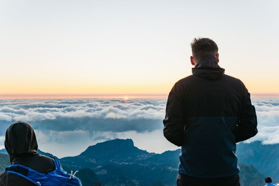 Sunrise above the clouds on Pico do Arieiro, Madeira