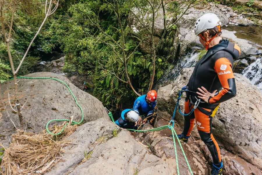Madeira Canyoning Beginners – Easy & Fun Waterfall Adventure - Camacha canyon time: abseils, jumps, and natural slides
