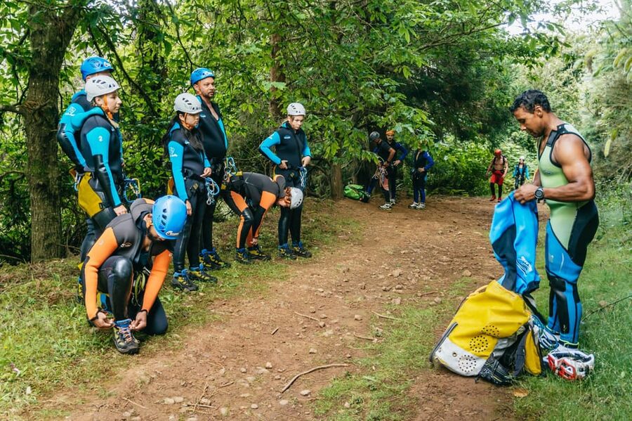 Madeira Canyoning Beginners – Easy & Fun Waterfall Adventure - The nature details: endemic plants, UNESCO-worthy surroundings, and old terraces
